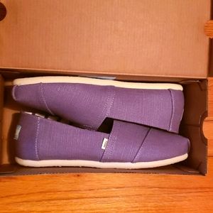 Women's 7.5 Toms Dusky Purple Canvas Alpargata